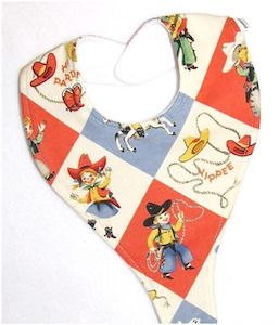 Drop Me Not Bibs: Retro Cowboy Bib (Drop-Me-Not)