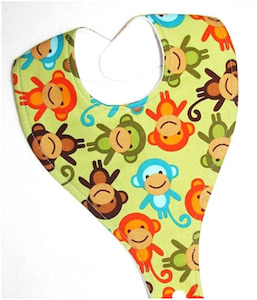 Green Monkeys Bib (Drop-Me-Not)