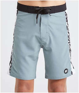 Shorts: Mad Hueys World Tour Youth Boardshort - Steel Blue