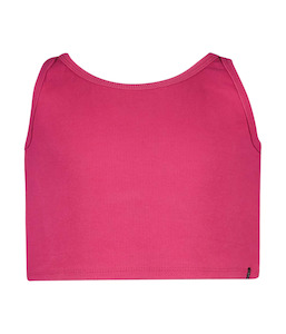 Girls Finia Cotton Crop Top - Fuchsia