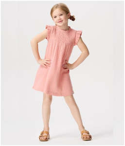 Girl's Cotton Edisto Dress - Rose Dawn