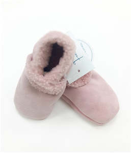 NZ Made Lambskin Booties - Rose