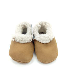 NZ Made Lambskin Booties - Tan