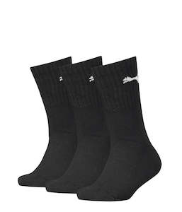 Puma Junior Crew Sock 3P Black