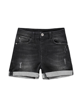 Girl's Cotton Denim Neytiri Shorts - Black Used