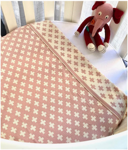 Organic-cotton Cot Blankets - Peony