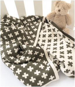 Sleepwear: Organic-cotton Cot Blankets - Forest Elf