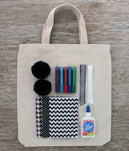 Design Your Own Tote Bag - Black and White