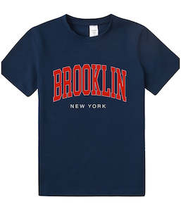 Girl's Cotton City T-shirt - Navy