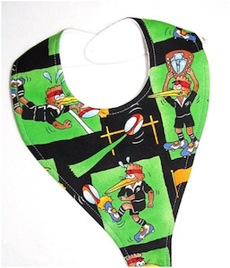 Kiwiana Bibs: Rugby Kiwi Bib (Drop-Me-Not)