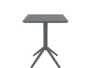 Siesta Sky Square Folding Table "charcoal"