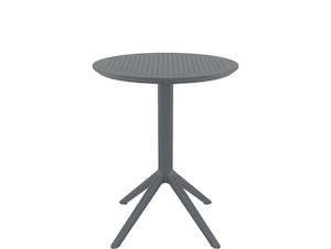 Siesta Sky Round Folding Table "charcoal"