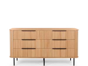 Linea 6 Drawer Lowboy "natural Oak"