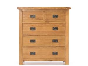 SOLSBURY 5 DRAWER CHEST "NATURAL OAK"