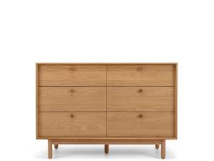 Sienna 6 Drawer Chest "natural Oak"