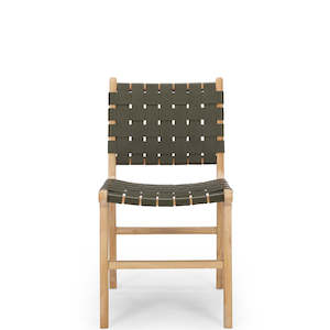 FUSION WOODEN CHAIR "WOVEN OLIVE"