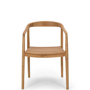 RIVA WOODEN ARMCHAIR "NATURAL TEAK"