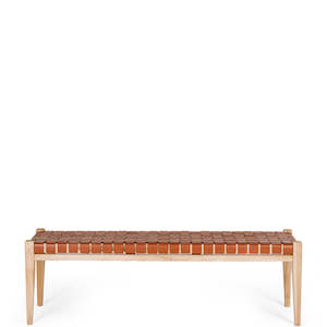 FUSION WOODEN BENCH SEAT "TAN"