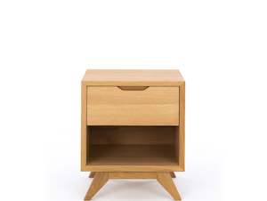 Furniture: VENICE 1 DRAWER WOODEN BEDSIDE TABLE