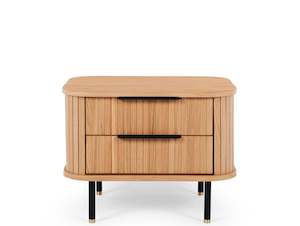 LINEA WOODEN BEDSIDE TABLE "NATURAL OAK"