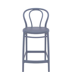 SIESTA VICTOR BAR STOOL 65cm "DARK GREY" (x4)