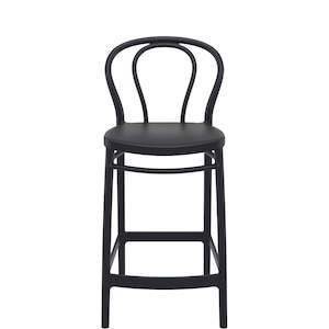 SIESTA VICTOR BAR STOOL 65cm "BLACK" (x4)