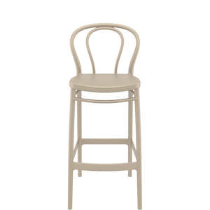 SIESTA VICTOR BAR STOOL 75cm "TAUPE" (x4)