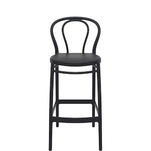 SIESTA VICTOR BAR STOOL 75cm "BLACK" (x4)