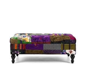 PATCHWORK STORAGE HOTEL OTTOMAN