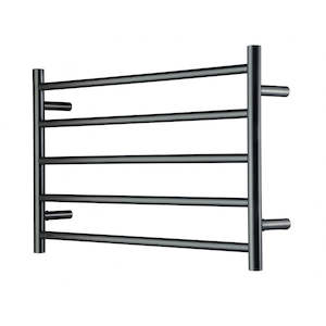 Heated Single Bar Towel Rails: HEIRLOOM GENESIS 510 EXTENDED TOWEL WARMER GUNMETAL