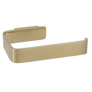 WATERWARE SCARAB TOILET ROLL HOLDER BRUSHED BRASS