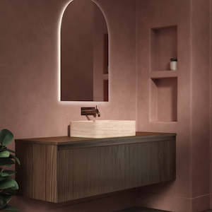 PLUMBLINE GALAXY 600 ARCH BACKLIT LED MIRROR