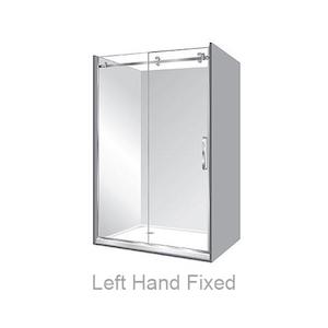 Elite Acrylic Alcove Luxury Frameless Sliding Shower Kit - 2 Colours