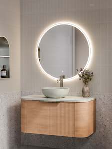 CODE NATURE 1000 PILLAR VANITY - FLAT SLAB TOP