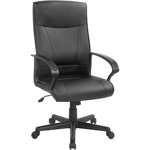 Hemsworth Executive High Back Leather Black Chair