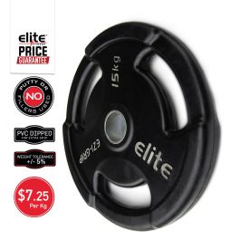 Ezi-Grip Olympic Rubber Weight Plate Elite Fitness NZ