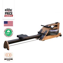 Gymnasium equipment: A1S4 Walnut Home Rowing Machine - Walnut Elite Fitness NZ