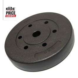 Gymnasium equipment: Black Vinyl Econo Plate Elite Fitness NZ