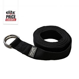 Black Yoga Strap W/ Hooks Elite Fitness NZ