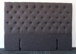 Bed: King charcoal headboard