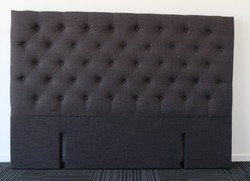 Bed: Queen charcoal headboard