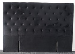 King black velvet headboard