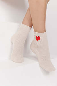 Clothing: Cashmere Heart Socks