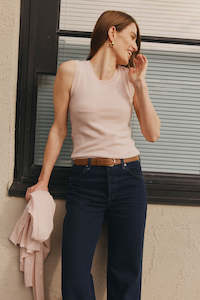 Clothing: Cashmere Tank - Powder Pink