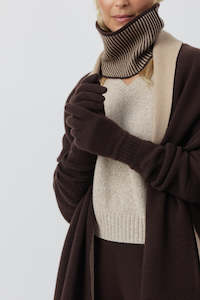 Clothing: Cashmere Gloves - Cacao