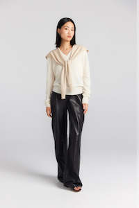 Clothing: Cashmere Sweater Scarf - Beige Melange