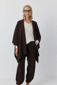 Clothing: Cashmere Cape - Cacao