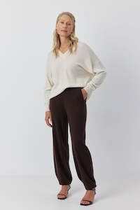 Clothing: Cashmere Trouser - Cacao