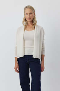 Essential Cashmere Featherweight Cardigan - Cream