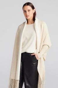 Cashmere Double Sided Jacket - Oatmeal/Cream